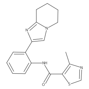 4-methyl-N-(2-(5,6,7,8-tetrahydroimidazo[1,2-a]pyridin-2-yl)phenyl)thiazole-5-carboxamide Structure