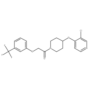 1-(4-((3-Chloropyridin-4-yl)oxy)piperidin-1-yl)-2-(3-(trifluoromethyl)phenoxy)ethanone Structure