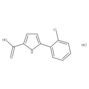 5-(2-Chlorophenyl)-1H-pyrrole-2-carboxylic acid hydrochloride Structure