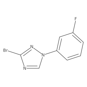 3-bromo-1-(3-fluorophenyl)-1H-1,2,4-triazole结构式