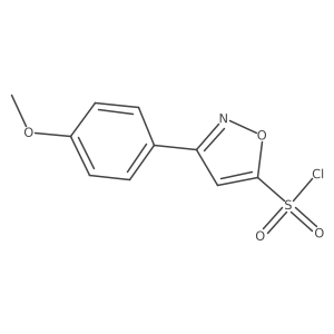 3-(4-Methoxyphenyl)isoxazole-5-sulfonyl chloride结构式