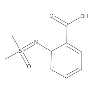 2-{[Dimethyl(oxo)-lambda6-sulfanylidene]amino}benzoic acid结构式