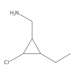 (2-Chloro-3-ethylcyclopropyl)methanamine结构式