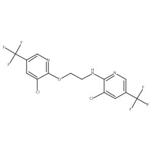 3-chloro-N-(2-{[3-chloro-5-(trifluoromethyl)-2-pyridinyl]oxy}ethyl)-5-(trifluoromethyl)-2-pyridinamine结构式