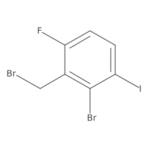 3-Bromo-2-(bromomethyl)-1-fluoro-4-iodobenzene结构式