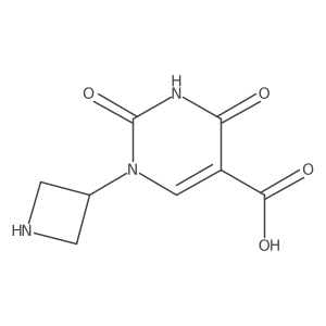 1-(Azetidin-3-yl)-2,4-dioxo-1,2,3,4-tetrahydropyrimidine-5-carboxylic acid结构式