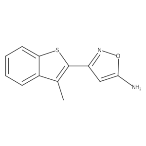 3-(3-Methylbenzo[b]thiophen-2-yl)isoxazol-5-amine结构式
