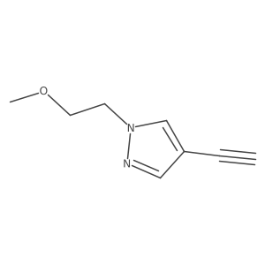 4-ethynyl-1-(2-methoxyethyl)-1H-pyrazole结构式