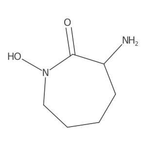 (S)-3-Amino-1-hydroxyazepan-2-one Structure