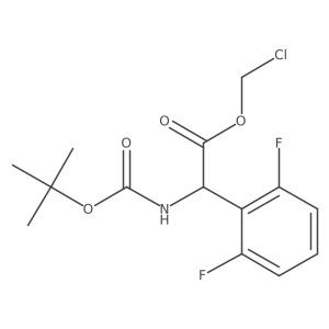 Chloromethyl 2-{[(tert-butoxy)carbonyl]amino}-2-(2,6-difluorophenyl)acetate结构式