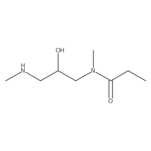 N-[2-hydroxy-3-(methylamino)propyl]-N-methylpropanamide Structure
