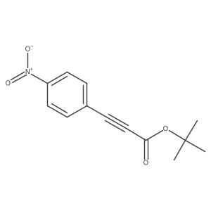 Tert-butyl 3-(4-nitrophenyl)prop-2-ynoate结构式