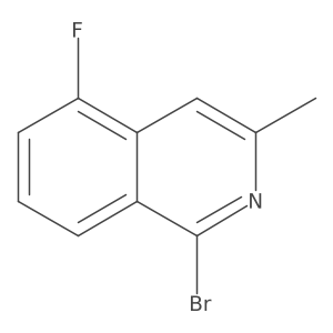 1-Bromo-5-fluoro-3-methylisoquinoline Structure