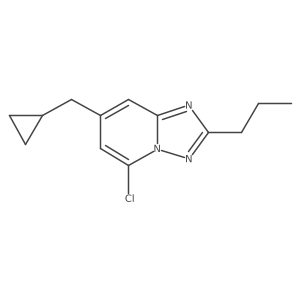 5-Chloro-7-(cyclopropylmethyl)-2-propyl-[1,2,4]triazolo[1,5-a]pyridine结构式