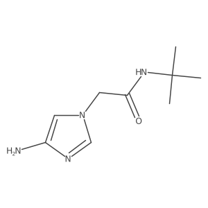 2-(4-amino-1H-imidazol-1-yl)-N-tert-butylacetamide Structure