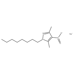 sodium 3,5-dimethyl-1-octyl-1H-pyrazole-4-sulfinate Structure