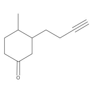3-(But-3-yn-1-yl)-4-methylcyclohexan-1-one Structure