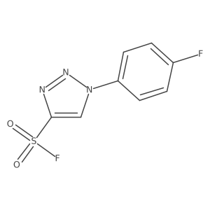 1-(4-fluorophenyl)-1H-1,2,3-triazole-4-sulfonyl fluoride结构式