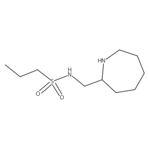 N-[(azepan-2-yl)methyl]propane-1-sulfonamide结构式