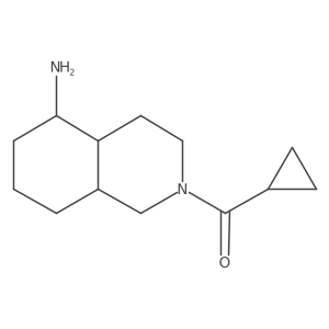 2-Cyclopropanecarbonyl-decahydroisoquinolin-5-amine Structure