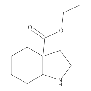 rac-ethyl (3aR,7aS)-octahydro-1H-indole-3a-carboxylate Structure