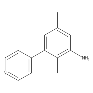 2,5-Dimethyl-3-(pyridin-4-yl)aniline结构式