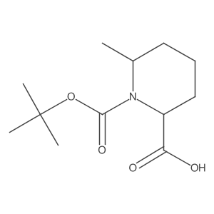 1-(tert-Butoxycarbonyl)-6-methylpiperidine-2-carboxylic acid结构式