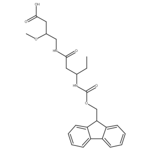 4-[(3R)-3-({[(9H-fluoren-9-yl)methoxy]carbonyl}amino)pentanamido]-3-methoxybutanoic acid结构式