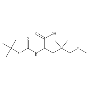 2-{[(Tert-butoxy)carbonyl]amino}-5-methoxy-4,4-dimethylpentanoic acid结构式