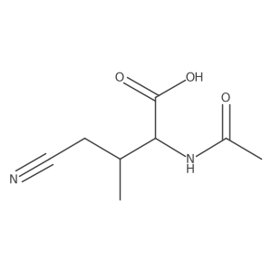 4-Cyano-2-acetamido-3-methylbutanoic acid Structure