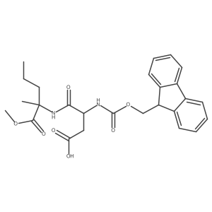 3-({[(9H-fluoren-9-yl)methoxy]carbonyl}amino)-3-[(1-methoxy-2-methyl-1-oxopentan-2-yl)carbamoyl]propanoic acid Structure