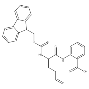2-[2-({[(9H-fluoren-9-yl)methoxy]carbonyl}amino)hex-5-enamido]benzoic acid Structure