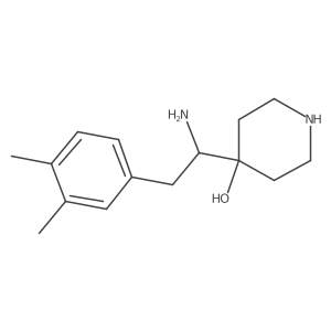 4-[1-Amino-2-(3,4-dimethylphenyl)ethyl]piperidin-4-ol结构式