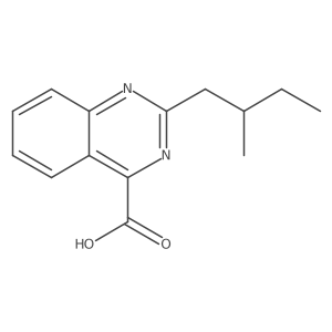 2-(2-Methylbutyl)quinazoline-4-carboxylic acid结构式