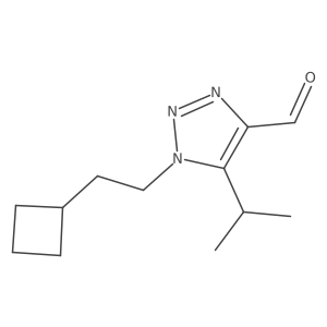 1-(2-cyclobutylethyl)-5-(propan-2-yl)-1H-1,2,3-triazole-4-carbaldehyde Structure