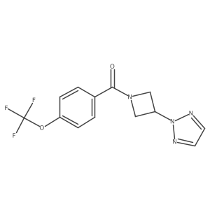 2-{1-[4-(trifluoromethoxy)benzoyl]azetidin-3-yl}-2H-1,2,3-triazole Structure