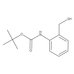 tert-butyl N-[2-(sulfanylmethyl)phenyl]carbamate结构式