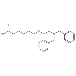 3-[2-[2-[Bis(phenylmethyl)amino]ethoxy]ethoxy]propanoic acid结构式