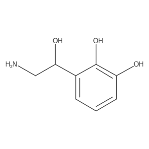 3-[(1S)-2-amino-1-hydroxyethyl]benzene-1,2-diol Structure