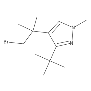 4-(1-bromo-2-methylpropan-2-yl)-3-tert-butyl-1-methyl-1H-pyrazole结构式