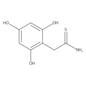 2-(2,4,6-Trihydroxyphenyl)ethanethioamide结构式