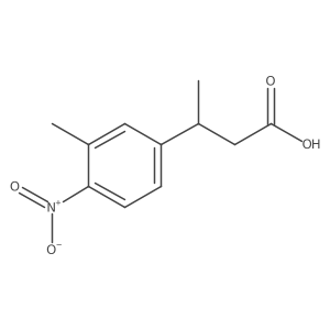 3-(3-Methyl-4-nitrophenyl)butanoic acid Structure