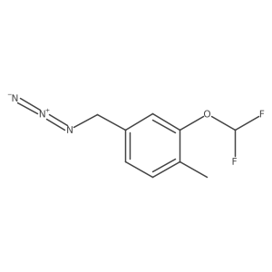 4-(Azidomethyl)-2-(difluoromethoxy)-1-methylbenzene结构式