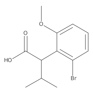 2-(2-Bromo-6-methoxyphenyl)-3-methylbutanoic acid结构式