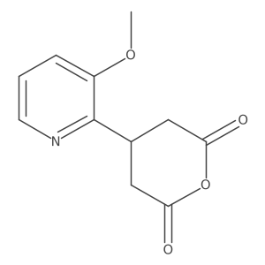 4-(3-Methoxypyridin-2-yl)oxane-2,6-dione结构式