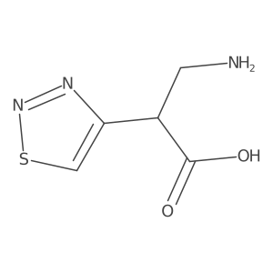 3-Amino-2-(1,2,3-thiadiazol-4-yl)propanoic acid结构式