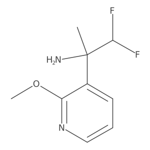 1,1-Difluoro-2-(2-methoxypyridin-3-yl)propan-2-amine Structure