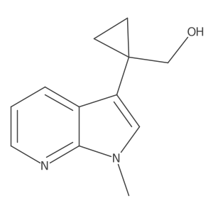 (1-{1-methyl-1H-pyrrolo[2,3-b]pyridin-3-yl}cyclopropyl)methanol Structure
