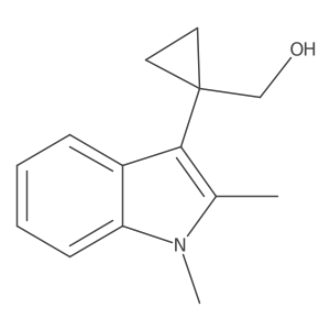 [1-(1,2-dimethyl-1H-indol-3-yl)cyclopropyl]methanol Structure