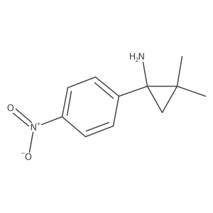 2,2-Dimethyl-1-(4-nitrophenyl)cyclopropan-1-amine Structure